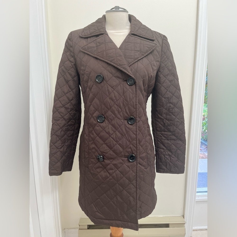 Michael Kors brown women’s quilted coat